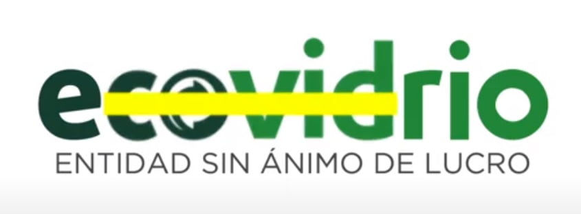 Ecovidrio elimina la palabra covid de su logo