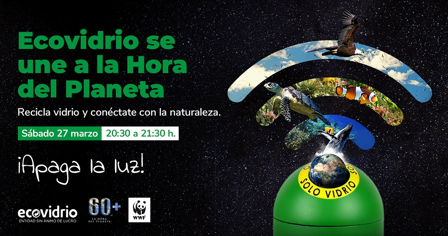 Ecovidrio se une un año más a La Hora del Planeta