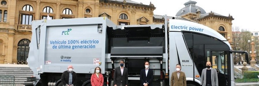 Donostia incorpora un camión 100% eléctrico para la recogida de residuos