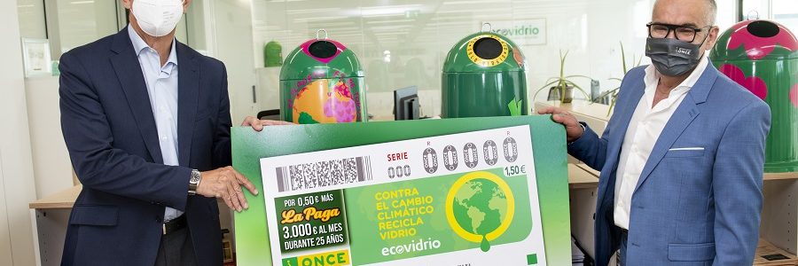 La ONCE y Ecovidrio dedican un cupón especial al reciclaje de envases de vidrio y la lucha contra el cambio climático