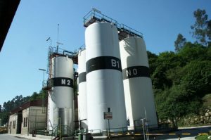 Planta de tratamiento de lixiviados de Cogersa en el vertedero de Serín