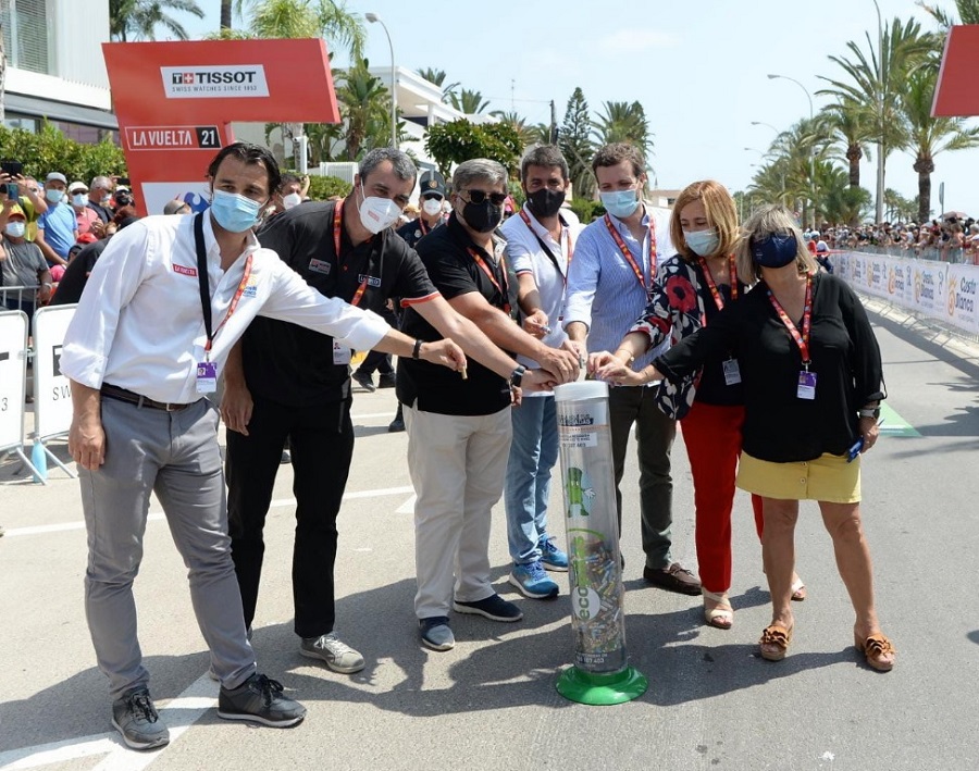 Reciclaje de pilas en La Vuelta 2021