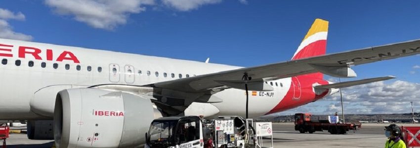 Iberia realiza el primer vuelo en España con biocombustible obtenido a partir de residuos
