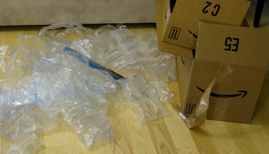 Los residuos plásticos de Amazon