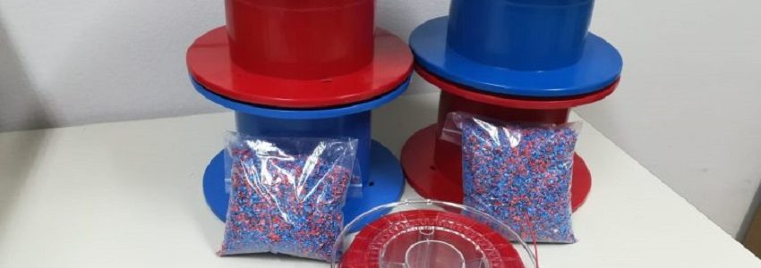 Convierten bobinas de plástico recicladas en filamento de impresión 3D
