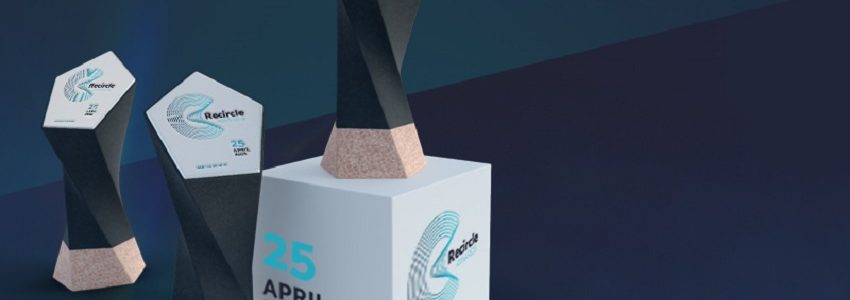 Un novedoso trofeo de caucho de neumáticos reciclados para los Recircle Awards 2022