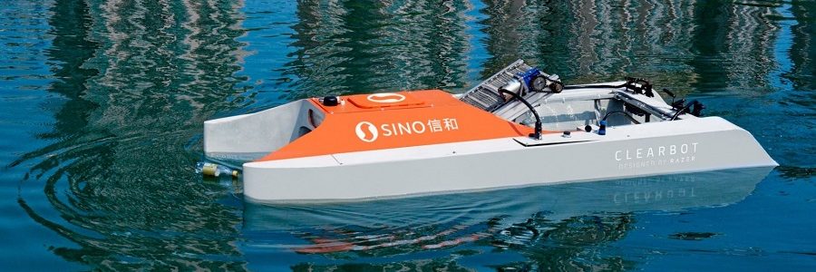 Un dron acuático gobernado por Inteligencia Artificial recoge una tonelada de plástico diaria