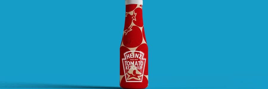 Heinz trabaja en una botella de ketchup de papel reciclable