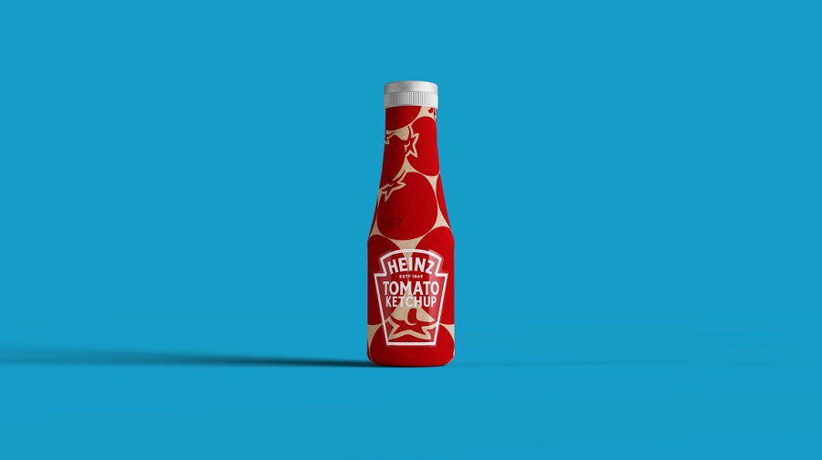 Botella de ketchup de papel de Heinz