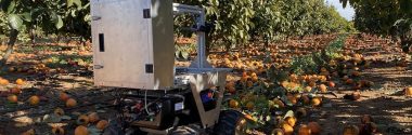 Ainia desarrolla un robot para recolectar la fruta caída y reducir el desperdicio alimentario