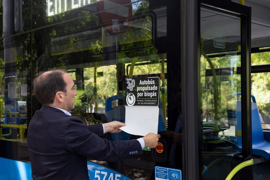 Autobuses de Madrid funcionarán con biometano