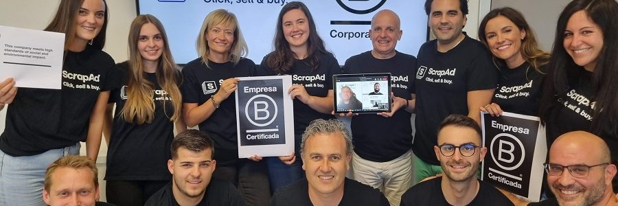 ScrapAd, primer marketplace en obtener la certificación B Corp en España