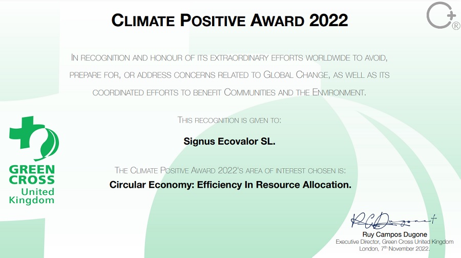 Premio de Clima Positivo 2022 para SIGNUS