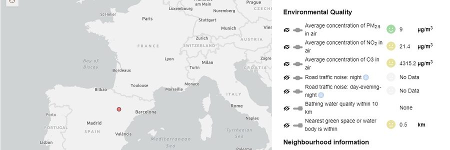 La AEMA lanza un atlas en línea para conocer la calidad ambiental de nuestro entorno