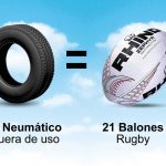 Balones de rugby fabricados con neumáticos reciclados