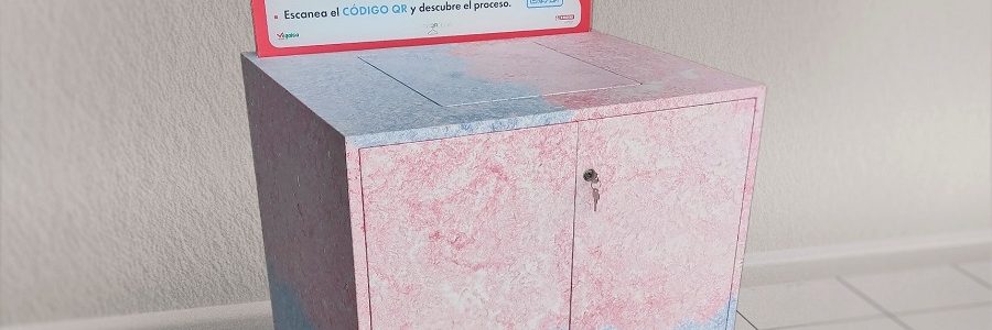 Vegalsa-Eroski convierte los uniformes de sus empleados en muebles de la mano de Ins3rtega