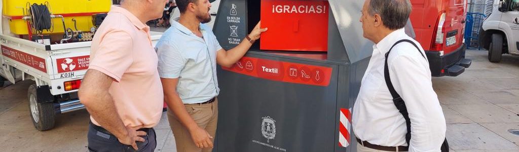 Alicante instala 350 contenedores inteligentes para la recogida de residuos textiles
