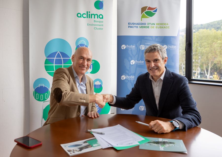 Acuerdo de colaboración entre Ihobe y Aclima