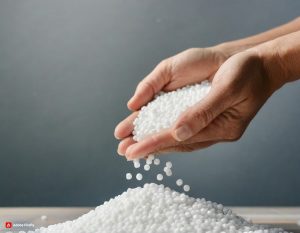 Sobre la marea blanca de pélets de plástico en Galicia