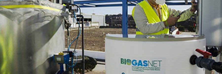 El proyecto LIFE Biogasnet desarrolla una nueva tecnología de purificación de biogás