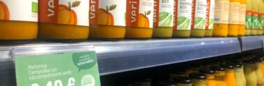 La cadena de supermercados Veritas recompensa a los clientes que devuelvan sus envases de vidrio