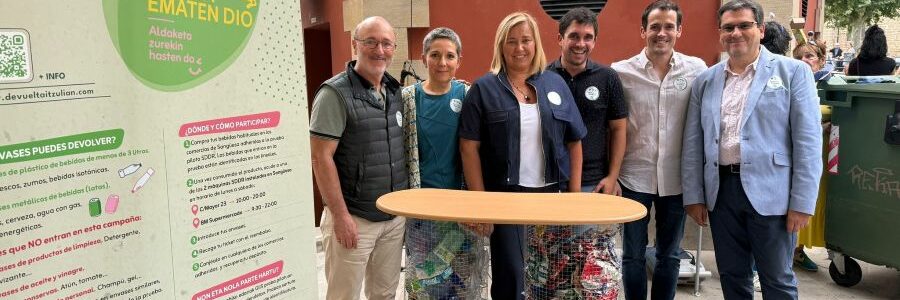 Sangüesa recupera más de 200.000 envases en tres meses con el Sistema de Depósito, Devolución y Retorno