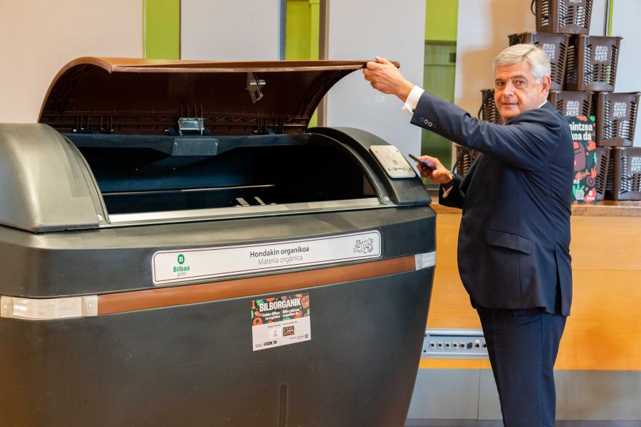 Nuevo sistema de recogida de residuos orgánicos en Bilbao
