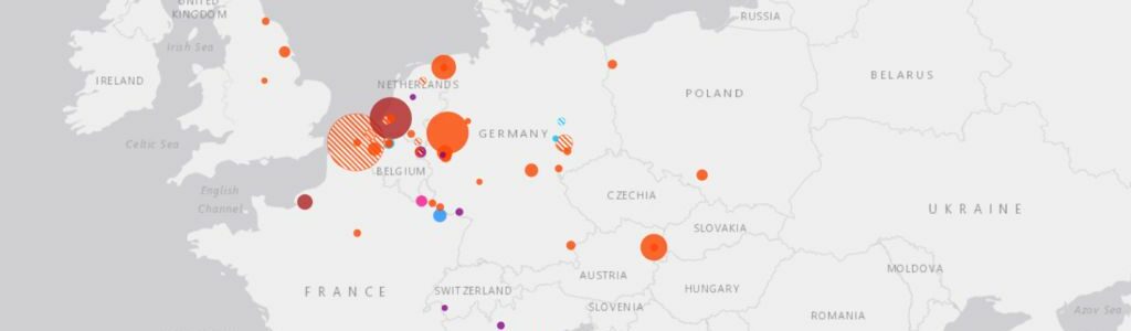 Mapa del reciclaje químico en Europa