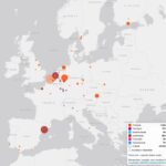 Mapa del reciclaje químico en Europa