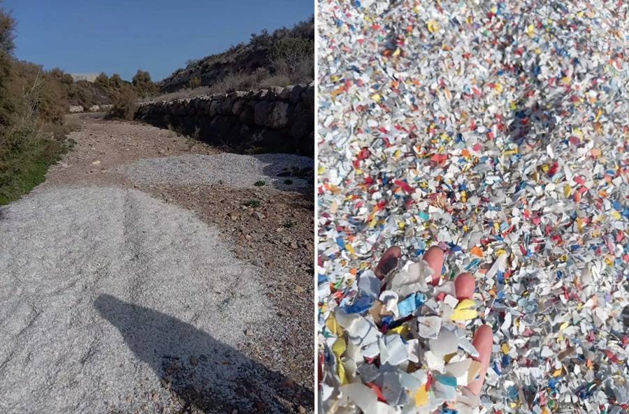 Vertido ilegal de residuos plásticos en Almería