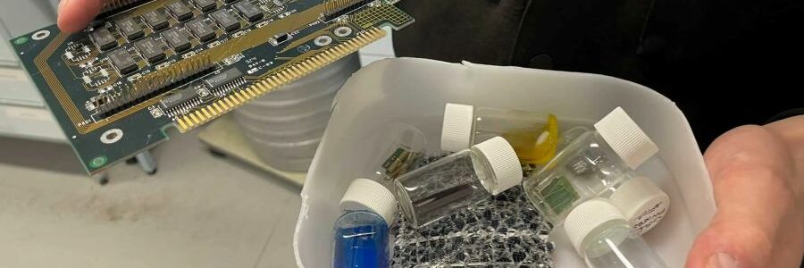 Una nueva técnica permite recuperar plata de residuos electrónicos usando aceites usados