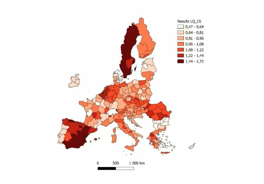 La economía circular en las regiones europeas