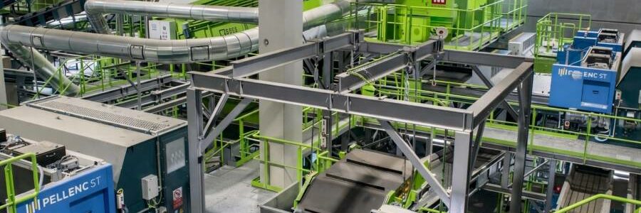 Tecnología de clasificación óptica de Pellenc ST en la planta de combustible sólido recuperado de PreZero en Barcelona