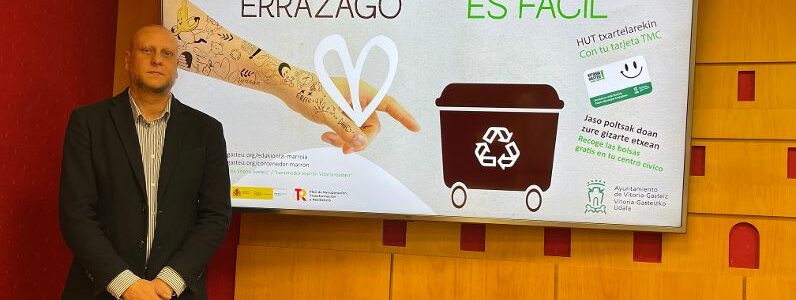 Vitoria repartirá 1,3 millones de bolsas compostables para la separación de residuos orgánicos