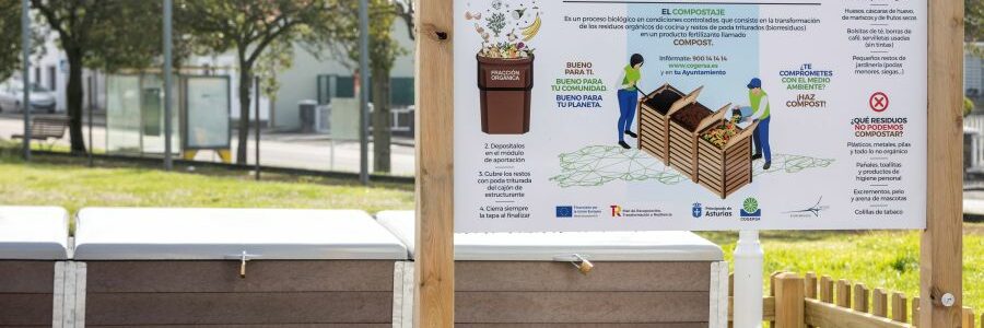 Cogersa construye 39 áreas de compostaje comunitario en Asturias
