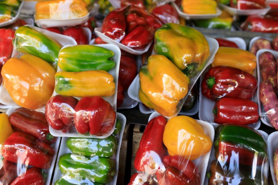 Envases alimentarios de plástico