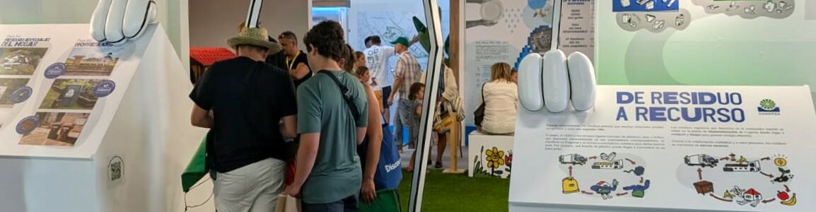 Cogersa convierte su estand en Fidma en un recorrido por el viaje de los residuos desde casa hasta su reciclaje