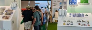 Cogersa convierte su estand en Fidma en un recorrido por el viaje de los residuos desde casa hasta su reciclaje