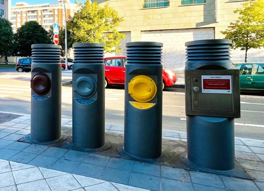 Buzones de recogida neumática de residuos en León