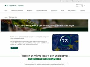 Nueva web Ecovidrio Empresas