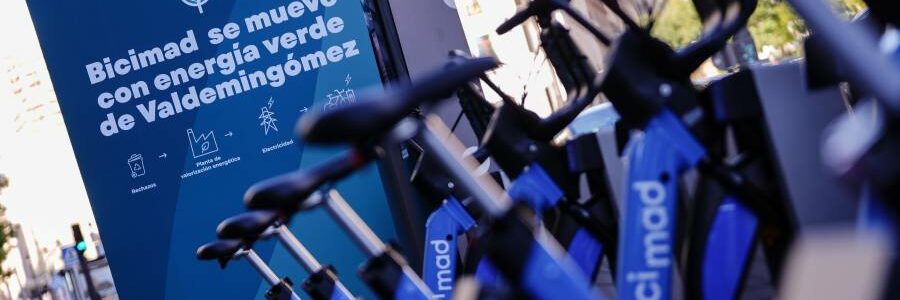 La energía generada a partir de residuos en Valdemingómez abastecerá a las bicicletas eléctricas de Madrid