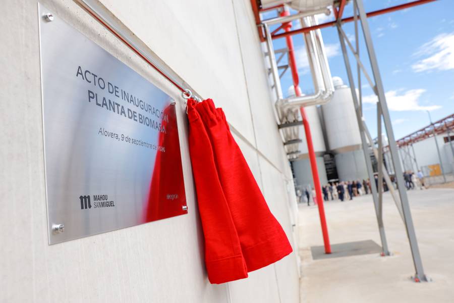 Inauugrada la planta de biomasa de Mahou San Miguel en Alovera