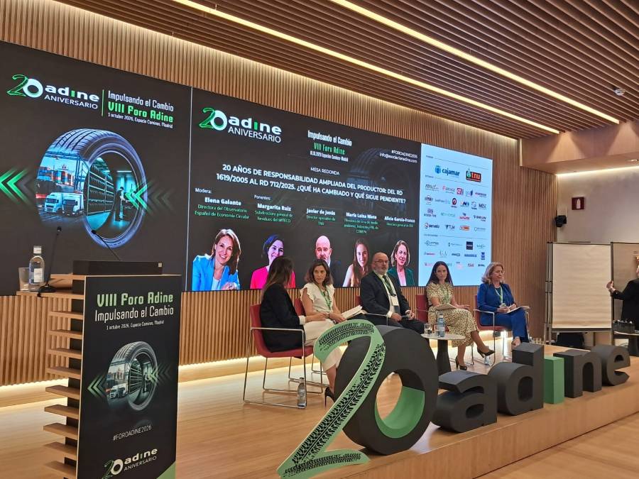 El reciclaje de neumáticos, en el VIII Foro Adine